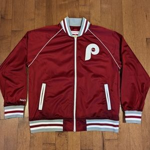 Phillies Mitchell & Ness Track Jacket 3XL
